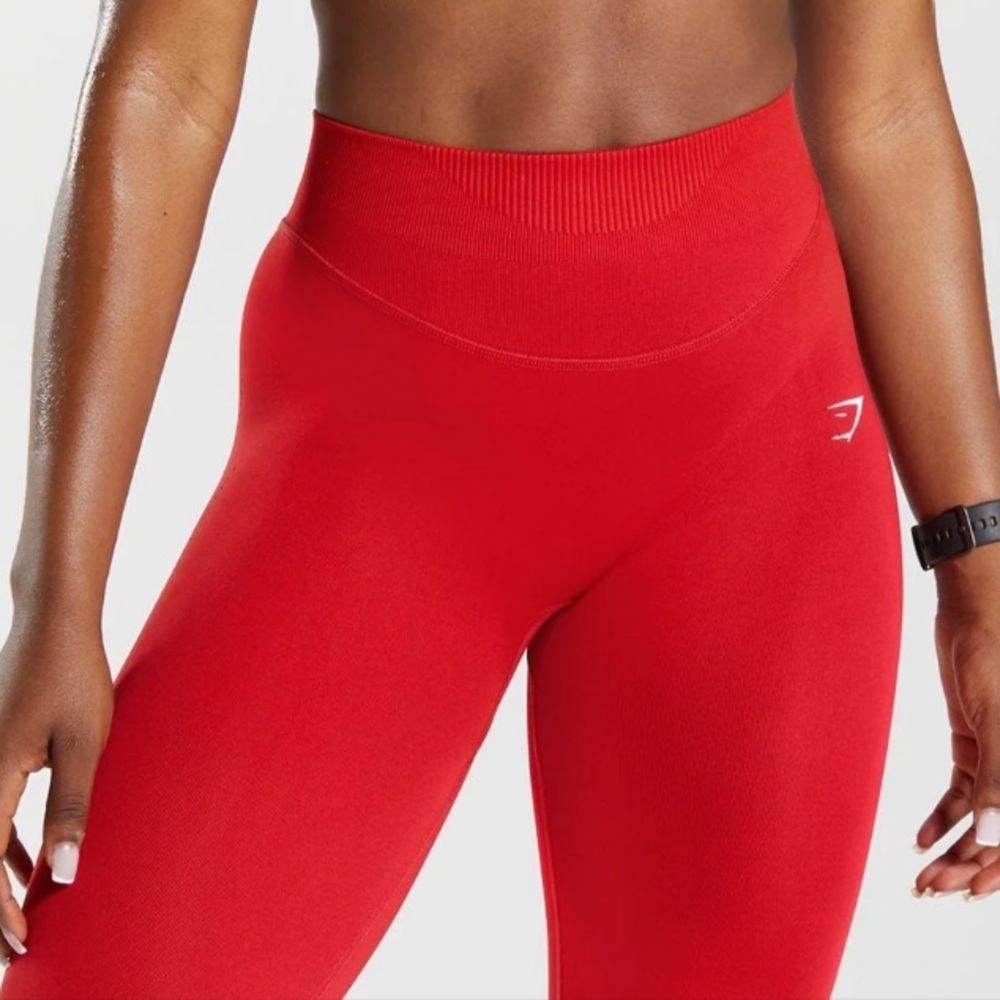Gymshark Sweat Seamless Sculpt Leggings - Salsa Red